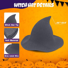 Women Witch Hat or Halloween Wool Hats Wide Brim Spire Knitted Cap or Party Masquerade Cosplay Costume Daily