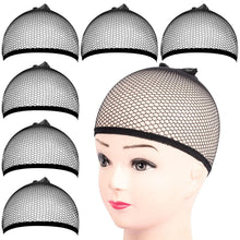 6PCS Wig Cap, 6PCS Black Mesh Wig Cap Net, Closed End Hair Mesh Net, Liner Weaving Caps or Women, Men, Kids, Wig Caps or Halloween, Cosplay
