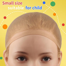 Wig Cap, 4PCS HD Wig Cap or Kids, HD Caps or Wigs Light Brown, Nylon Wig Caps or Kids, Stocking Caps or Wigs, Transparent Invisible Wig Cap or Halloween. Small Wig Cap or Kids, Baby.