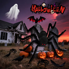 Giant Spider 6.6 t + 0.98 t*2, Halloween Decorations 78" ake Halloween Decor Spiders Large, urry Spiders or Outdoor Indoor Yard Home Costumes Party House Décor, 3 Pack