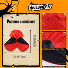 Halloween Pet Cape Costume - Vampire Cloak, Wizard Outfit, Witch Cosplay Apparel, Party Costumes for Small Medium Dogs and Cats - Pet Supplies Accessories
