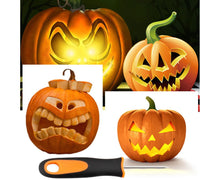 5Pcs/Set Ergonomic Pumpkin Carving Tools High Hardness Effective Stainless Steel Stable Pumpkin Carving Kit for Halloween Decor-5pcs/set