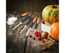 5Pcs/Set Ergonomic Pumpkin Carving Tools High Hardness Effective Stainless Steel Stable Pumpkin Carving Kit for Halloween Decor-5pcs/set