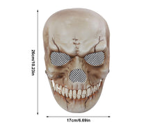 Adjustable Halloween Ghost Masque with Scary Looking Artificial Skeleton Face for Theme Parties Masquerade Balls