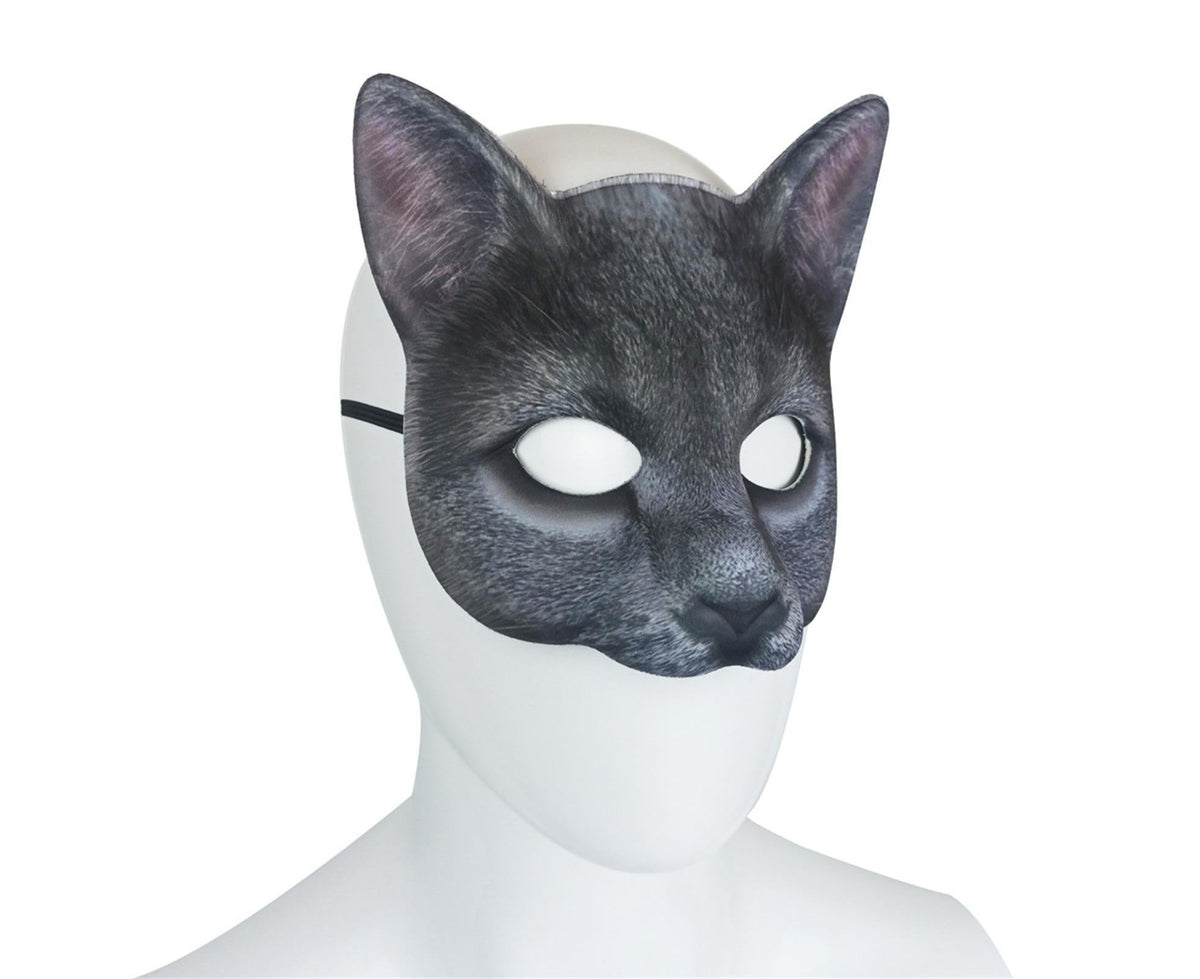 Cat Mask Animal Half Face Mask Costume Masquerade Party Decor Halloween Novelty Costume Party