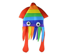 Cute Rainbow Squid Hat Funny Creative Octopus Headdress Halloween Party Hat