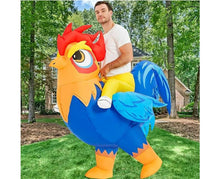 Halloween Inflatable Rooster Costume, Funny Cosplay Halloween Costume for Men Women Birthday Christmas, Suitable for Height 150-190cm