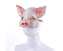 Halloween Pig Mask Animal Mask Realistic Cosplay Costume Mask for Halloween Themed Party Accessory