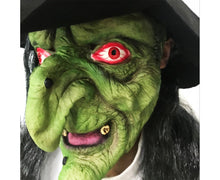 Halloween Witch Cosplay Headgear Cosplay Creepy Scary Masquerade Witch Masks for Home Party Decoration