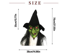 Halloween Witch Cosplay Headgear Cosplay Creepy Scary Masquerade Witch Masks for Home Party Decoration