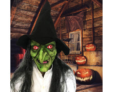 Halloween Witch Cosplay Headgear Cosplay Creepy Scary Masquerade Witch Masks for Home Party Decoration