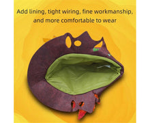 Halloween Witch Hat Halloween Party Magics Hat Felts Hat Maple Leaf Hat