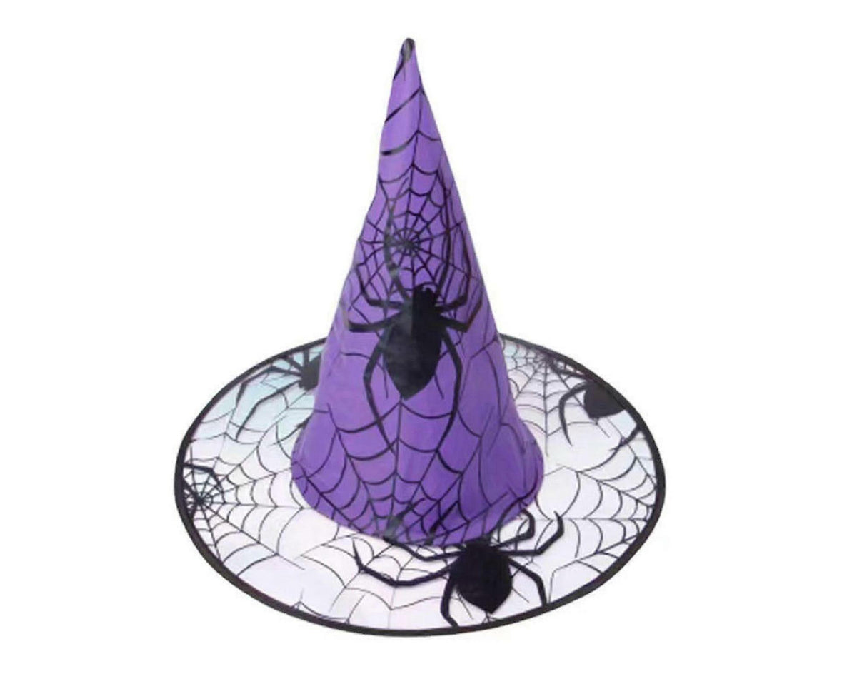 Halloween Witch Hat Non-woven Hat Event Party Supplies Props Decoration-Orange
