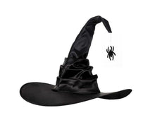 Hallowmas Halloween Pleated Witch Hat Party Witch Hat Black Witch Hat(1pcs, Black)