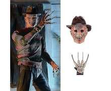 Horror Halloween Freddy Krueger Mask With Gloves Hat Killer Cosplay Full Head Latex Mask Masquerade Party Props