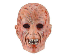 Horror Halloween Freddy Krueger Mask With Gloves Hat Killer Cosplay Full Head Latex Mask Masquerade Party Props