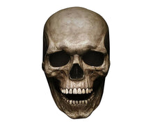 Unisex Creepy Halloween Skull Mask with Moving Jaw Entire Head Full Head Latex Helmet - Dark