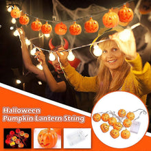 Halloween Pumpkin LED String Lights, 10 Bulbs, Room Decoration