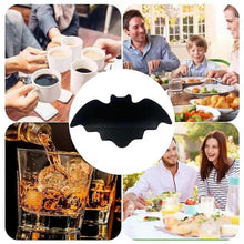 Halloween Bat Shaped Drink Coasters Non-Slip Tableware Mats