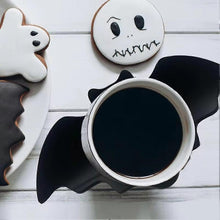 Halloween Bat Shaped Drink Coasters Non-Slip Tableware Mats