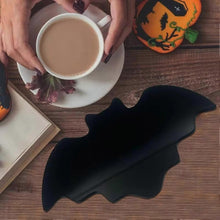 Halloween Bat Shaped Drink Coasters Non-Slip Tableware Mats