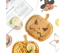 Halloween Pumpkin Storage Plate Home Decor