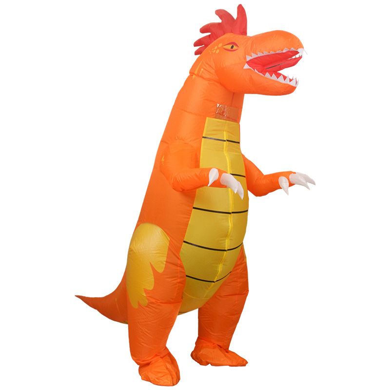 Dilophosaurus Cartoon Costumes Air Model Inflatable Costume Funny Dress Up Props Halloween Party Clothes Adult One Size