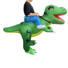 Ride On Dinosaur Cartoon Costumes Air Model Inflatable Costume Funny Dress Up Props Halloween Party Clothes Adult One Size
