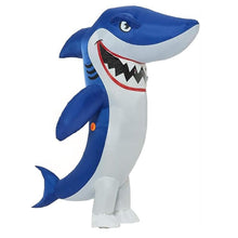 Evil Smile Shark Cartoon Costumes Air Model Inflatable Costume Funny Dress Up Props Halloween Party Clothes Adult One Size