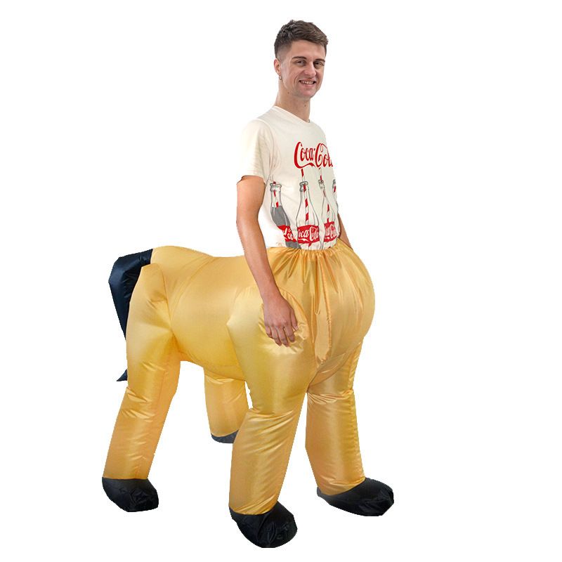 Half Body Horse Cartoon Costumes Air Model Inflatable Costume Funny Dress Up Props Halloween Party Clothes Adult One Size