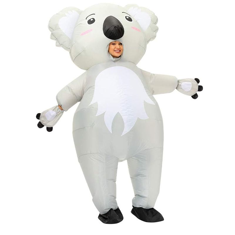 Koala Cartoon Costumes Air Model Inflatable Costume Funny Dress Up Props Halloween Party Clothes Adult One Size