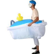 Bathtub Cartoon Costumes Air Model Inflatable Costume Funny Dress Up Props Halloween Party Clothes Adult One Size