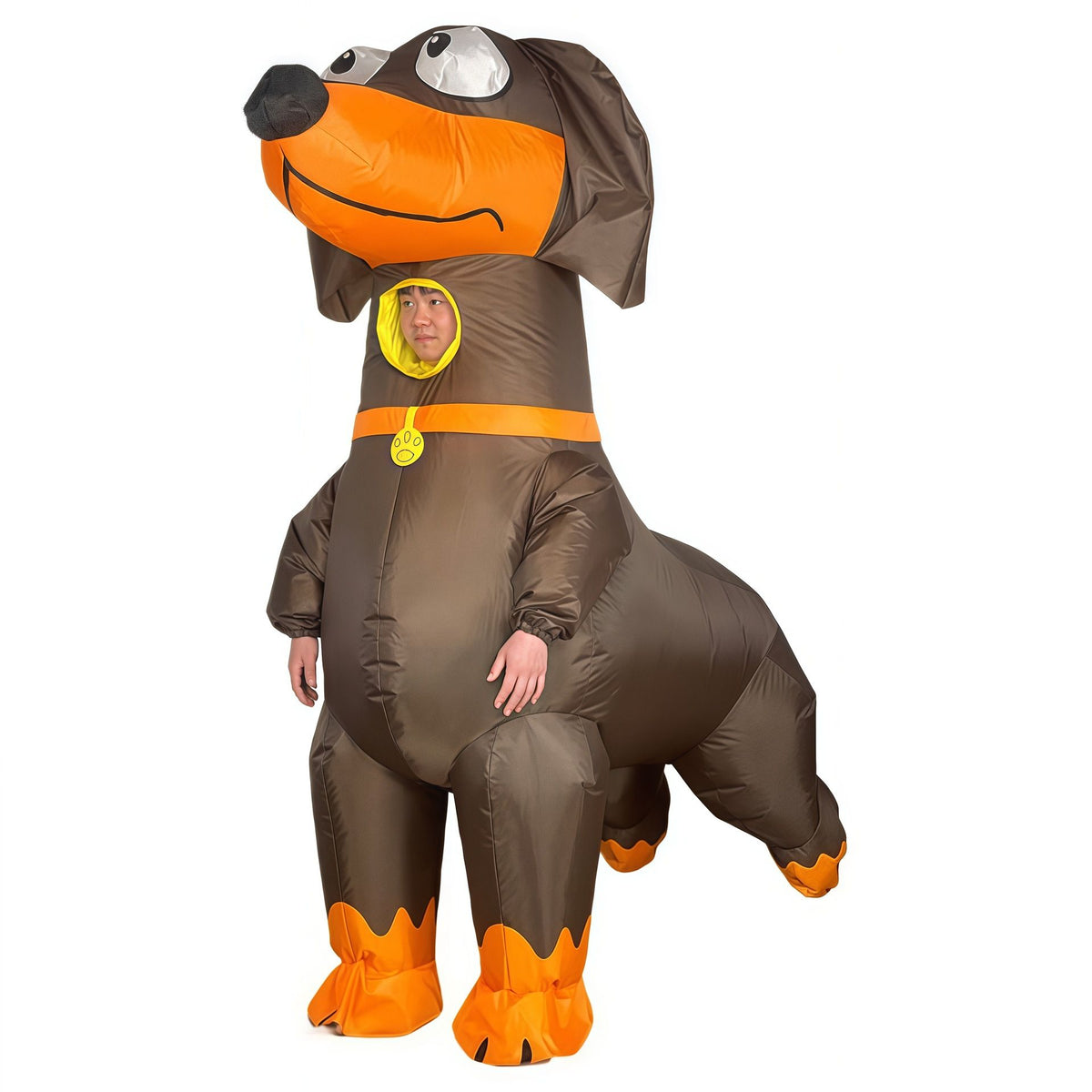 Dachshund Cartoon Costumes Air Model Inflatable Costume Funny Dress Up Props Halloween Party Clothes Adult One Size