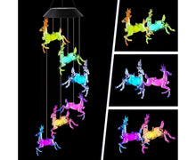 Solar Halloween Wind Chime Light - Elk