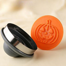 Halloween Magnetic Interchangeable Cookie Cutter Stamp, 8 Patterns 2-in-1 Cutting Embossing Baking Mold