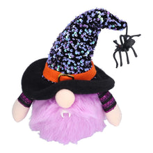 Halloween Decorations Illuminated Dwarf Ornaments Halloween Glowing Faceless Doll for Christmas Thanksgiving DecorPurple