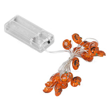 Pumpkin Lights String 2m Long 20pcs LED Copper Wire DIY Battery Powered Decorative Halloween Decor for Indoor Outdoor