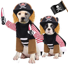 Pirate Pet Costume Dog Clothes Halloween L Polyester Pirate Killer Transformation L (suitable for pets weighing about 55kg)