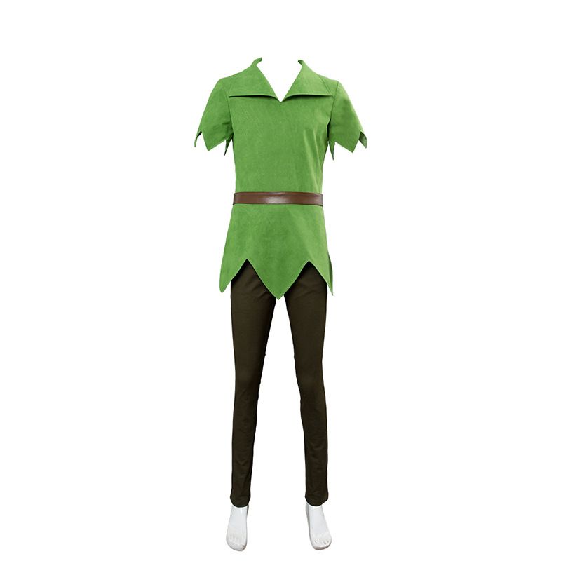 Peter Pan Cosplay Costume Boys Girls Halloween Party M Size: M; Height (cm): 160-165; Weight (kg): 50-55; Bust (cm): 86-90; Waist (cm): 70-74; Shoulder width (cm): 38; Length (cm): 60
