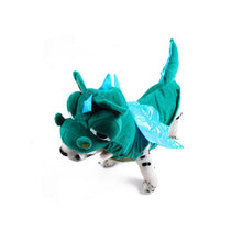 Dinosaur Pet Costume Polyester Dog Cat Halloween Dinosaur Transfiguration S back length 21 bust 33