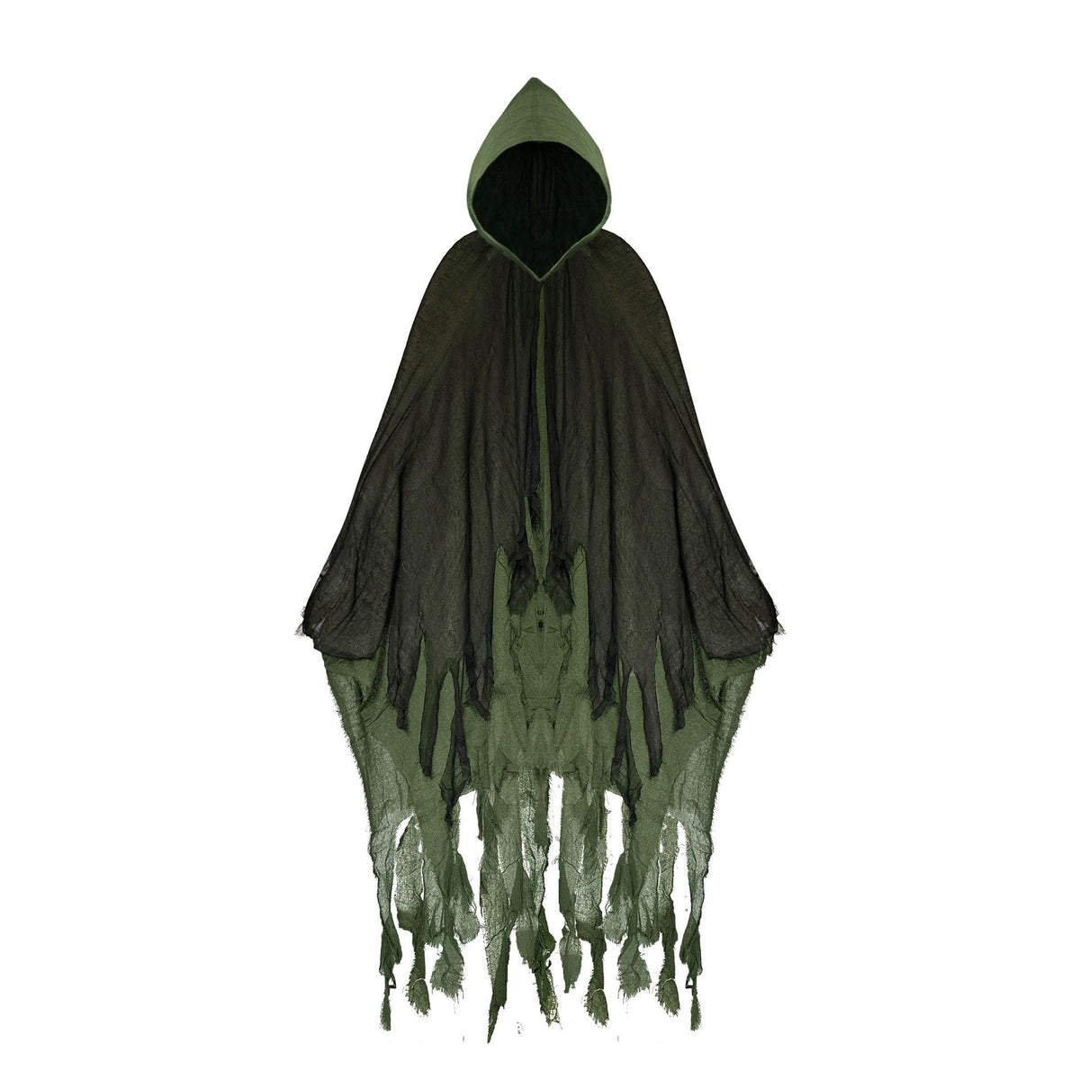 HSX Halloween Zombie Cloak Costume Props Dark green cloak Free size