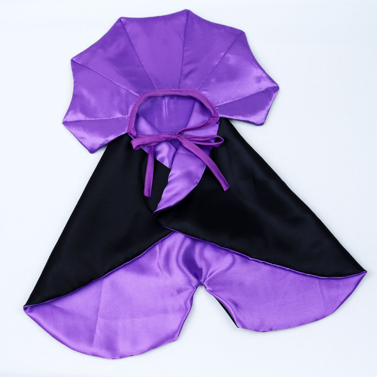 Pet Cape Halloween Cat Dog Adjustable Cloth Purple Horn Cape Free size