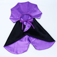 Pet Cape Halloween Cat Dog Adjustable Cloth Purple Horn Cape Free size