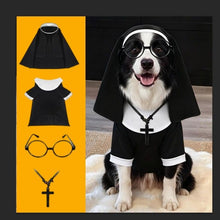 AMOOR Dog Cat Halloween Costume Nuns Set Nun costume set (4 pieces)