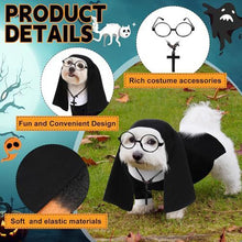 AMOOR Dog Cat Halloween Costume Nuns Set Nun costume set (4 pieces)