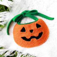 Pet Bandana Dog Cat Halloween Pumpkin Cartoon White Phantom Bib M (for pets up to 15 lbs)