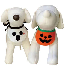 Pet Bandana Dog Cat Halloween Pumpkin Cartoon Purple Phantom Bandana M (for pets up to 15 lbs)