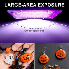 High-Efficiency 96 LED UV Curing Light for Resin and Epoxy Crafting – USB-Powered Desktop Lamp for DIY Jewelry, Halloween Ornaments, and Quick-Dry UV Glue Projects with Adjustable Stand (144LEDS)