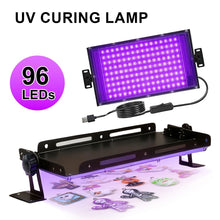 High-Efficiency 96 LED UV Curing Light for Resin and Epoxy Crafting – USB-Powered Desktop Lamp for DIY Jewelry, Halloween Ornaments, and Quick-Dry UV Glue Projects with Adjustable Stand (96LEDS)