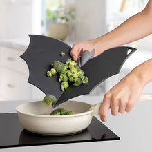 Halloween Bat-Shaped Silicone Cutting Board: Flexible, Heat-Resistant, and Perfect for Spooky Kitchen Prep and Festive Serving (Black)